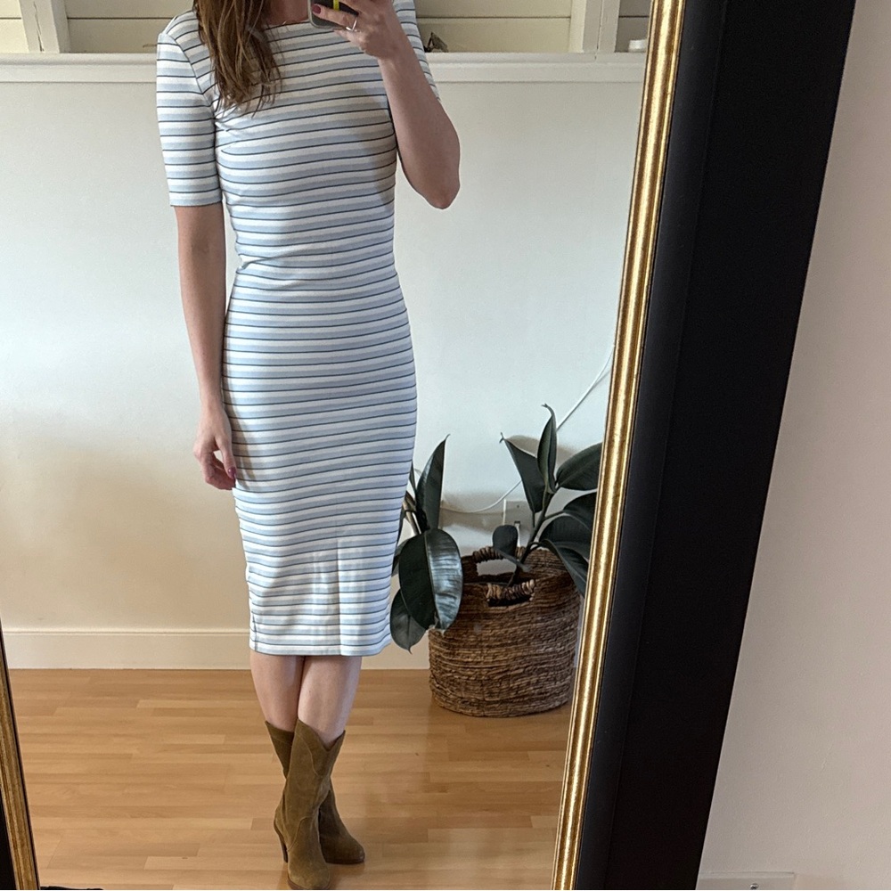 NWOT! Veronica Beard Striped Midi Dress